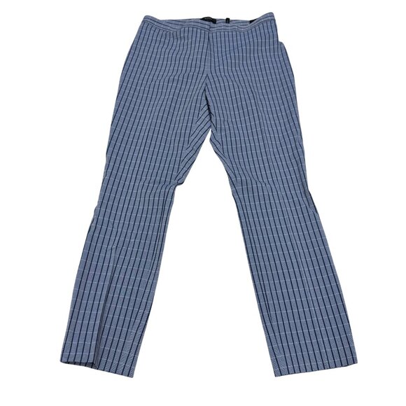 NEW Theory Womens Blue Stripes Straight Leg Dress Pants, Size 4 NWOT - Picture 1 of 11